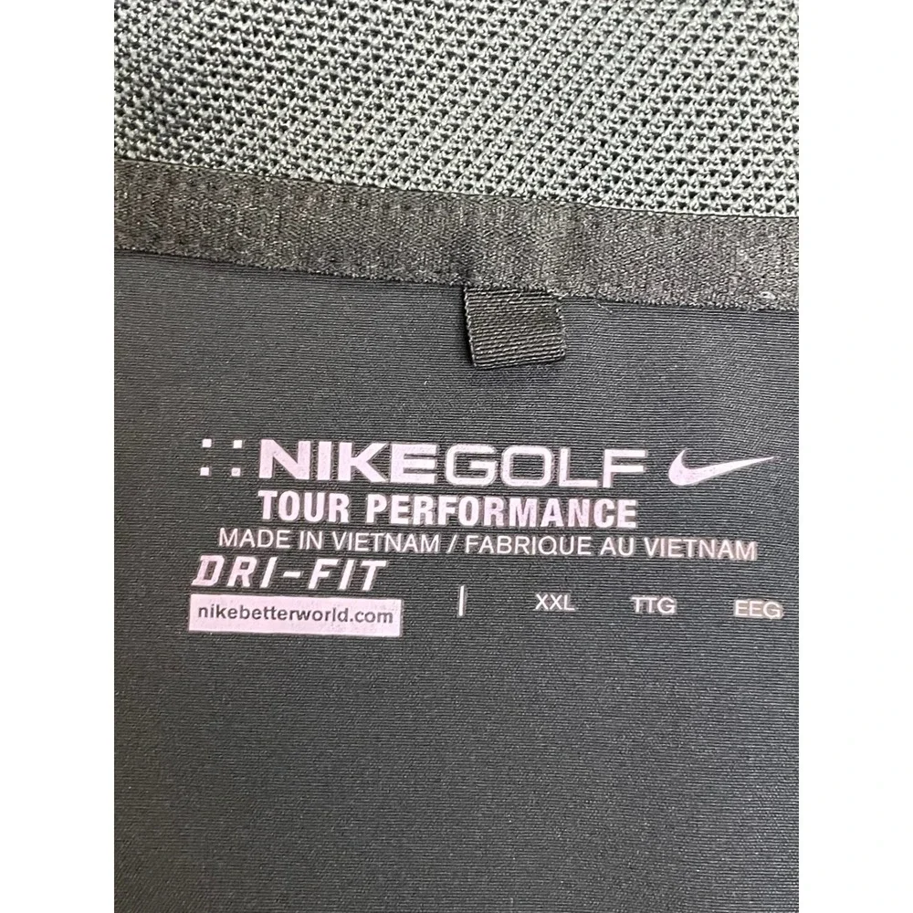 Nike‎ Golf Tour Performance XXL Black Dri-FIT Pullover Long Sleeve Shirt